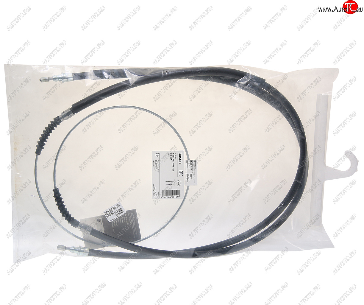2 199 р. Трос стояночного тормоза PEUGEOT Boxer CITROEN Jumper FIAT Ducato (02-) BOSCH BOSCH 1987482003  с доставкой в г. Пермь