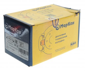 1 039 р. Колодки тормозные УАЗ Профи Полуторка 4х2 (21-) задние (дисковые тормоза) (4шт.) МАРКОН МАРКОН 507702154  с доставкой в г. Пермь. Увеличить фотографию 2