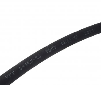 109 р. Шланг d=6х14.0-1.6 маслобензостойкий 1м ГОСТ 10362-76 VPT VPT v-10534  с доставкой в г. Пермь. Увеличить фотографию 2