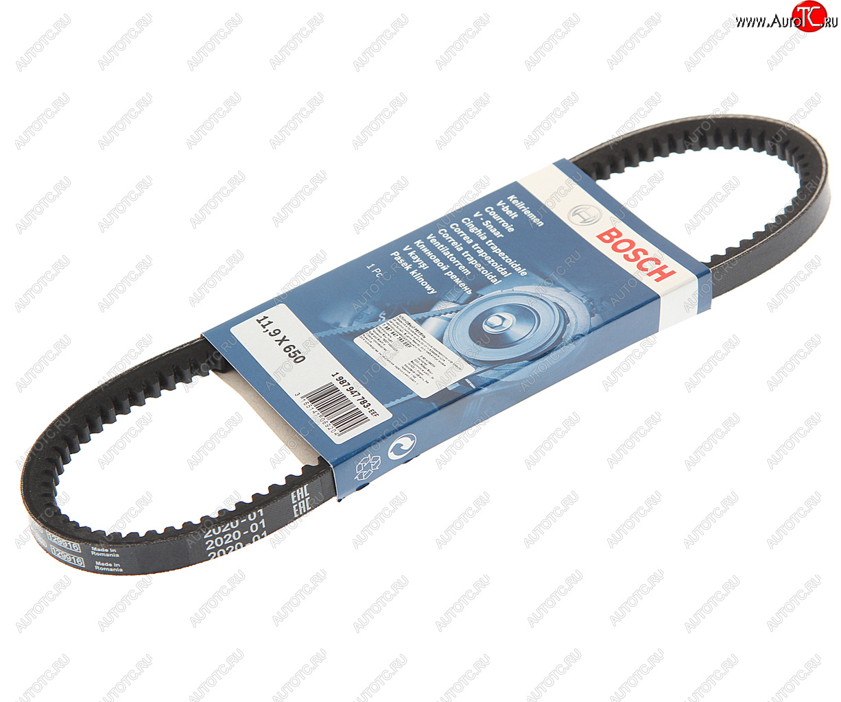 379 р. Ремень приводной клиновой 11.9X650 BOSCH BOSCH 1987947783  с доставкой в г. Пермь