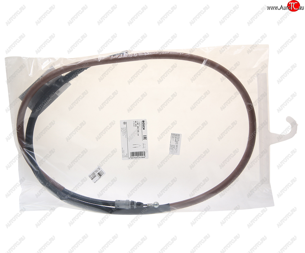 2 399 р. Трос стояночного тормоза PEUGEOT Expert (07-) CITROEN Jumpy (07-) BOSCH BOSCH 1987482008  с доставкой в г. Пермь