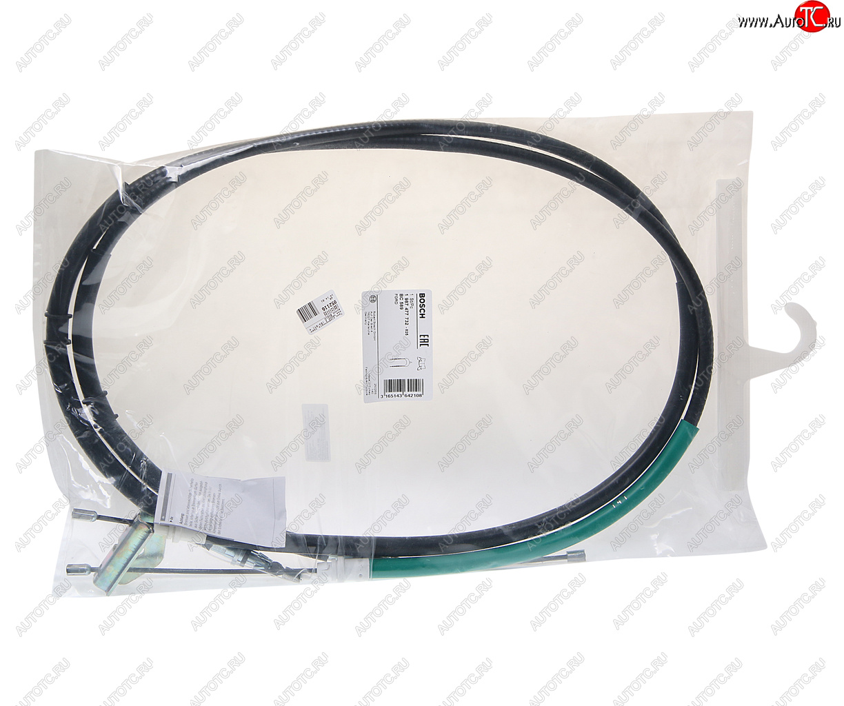 2 799 р. Трос стояночного тормоза MAZDA 2 (03-07) задний BOSCH BOSCH 1987477732  с доставкой в г. Пермь