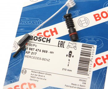 229 р. Датчик износа тормозных колодок MERCEDES G (W460,W463) переднийзадний BOSCH BOSCH 1987474969  с доставкой в г. Пермь. Увеличить фотографию 2