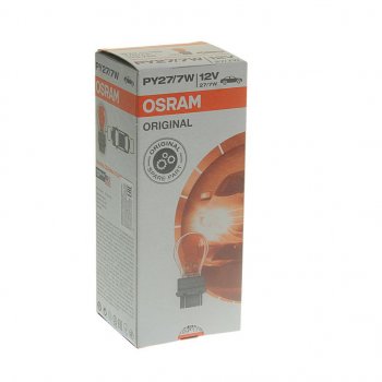 429 р. Лампа 12V PY277W W2.5х16q желтая OSRAM OSRAM 3757ak  с доставкой в г. Пермь. Увеличить фотографию 2