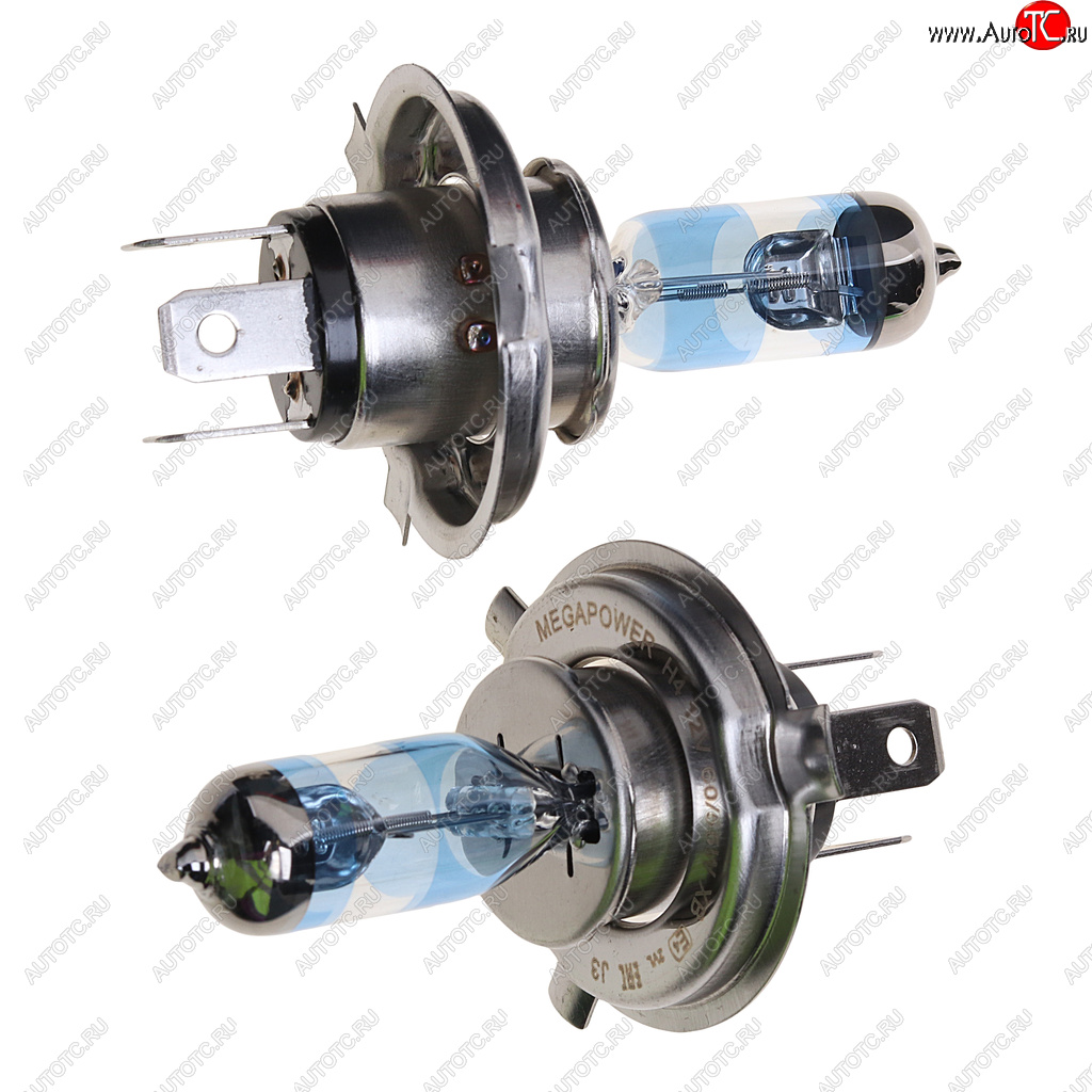 719 р. Лампа 12V H4 6055W P43t +120% бокс (2шт.) MEGAPOWER MEGAPOWER 370-33-018  с доставкой в г. Пермь