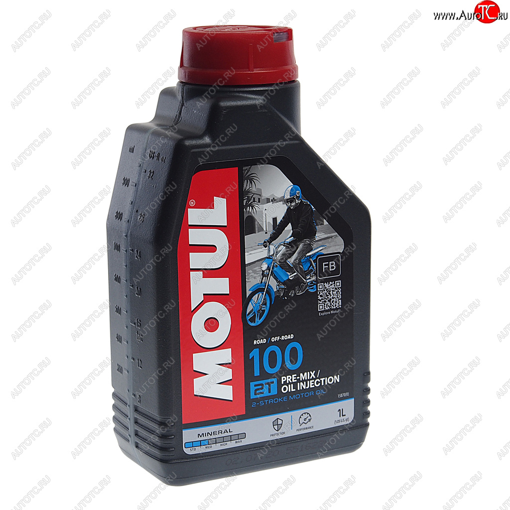 1 039 р. Масло моторное для 2-х тактных двигателей 100 MOTO MIX 2T мин.1л MOTUL MOTUL 104024  с доставкой в г. Пермь