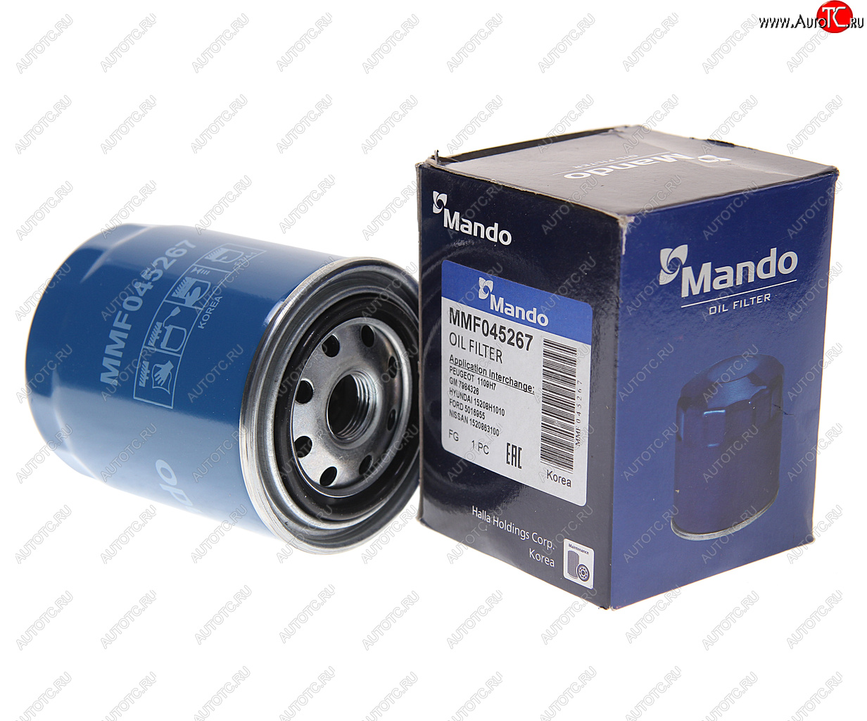 369 р. Фильтр масляный NISSAN Almera (95-00),Primera (90-01) (1.41.6) MANDO MANDO mmf045267  с доставкой в г. Пермь