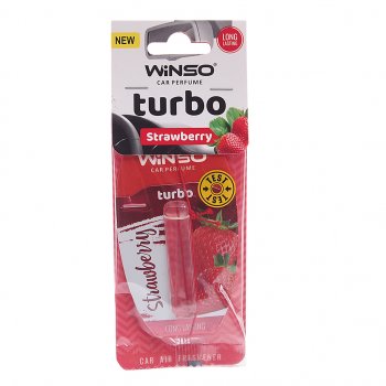 141 р. Ароматизатор подвесной жидкостный (strawberry) 5мл Turbo WINSO WINSO 56937 WINSO 56937  с доставкой в г. Пермь. Увеличить фотографию 1