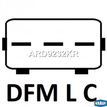 3 989 р. Регулятор HYUNDAI Elantra (00-06) KIA Rio (17-) напряжения генератора KRAUF KRAUF ard9232kr  с доставкой в г. Пермь. Увеличить фотографию 3
