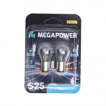 94 р. Лампа 12V P215W BAY15d блистер (2шт.) Standart MEGAPOWER MEGAPOWER 370-33-051  с доставкой в г. Пермь. Увеличить фотографию 1