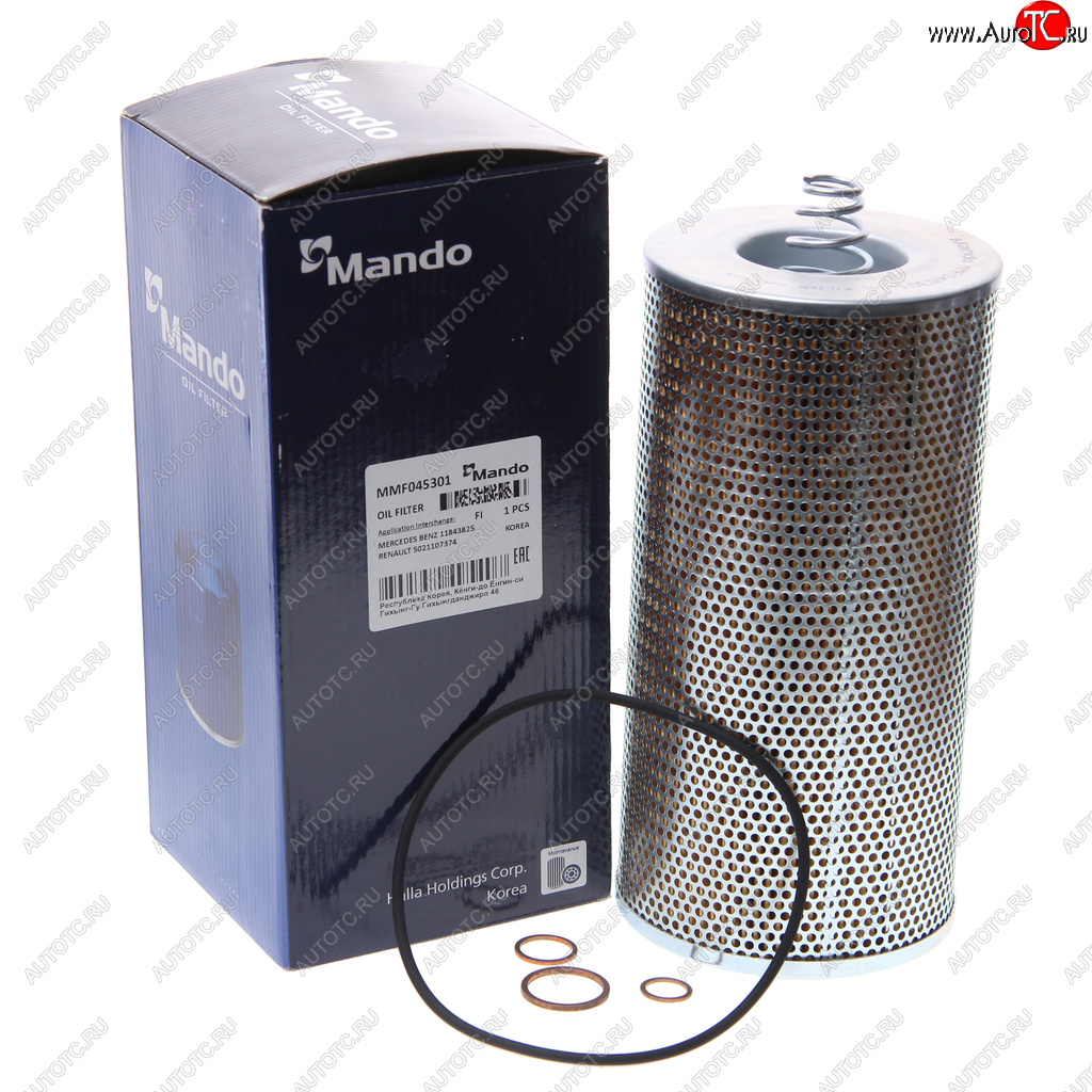 939 р. Фильтр масляный MERCEDES (дв.OM421,422,402,403) MAN M90 MANDO MANDO mmf045301  с доставкой в г. Пермь