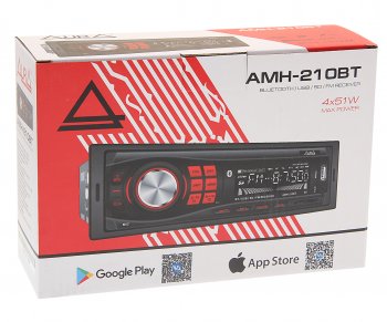 2 289 р. Магнитола автомобильная 1DIN AURA AURA amh-210bt AURA amh-210bt  с доставкой в г. Пермь. Увеличить фотографию 3