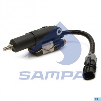 13 349 р. Цилиндр MAN F2000,TGA остановки двигателя пневматический SAMPA SAMPA 023.168  с доставкой в г. Пермь. Увеличить фотографию 1