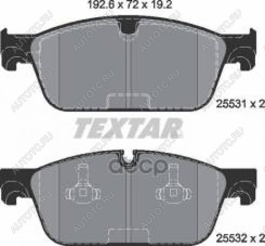 7 699 р. Колодки тормозные передние (4шт.) TEXTAR Mercedes-Benz ML class W166 (2011-2015)  с доставкой в г. Пермь