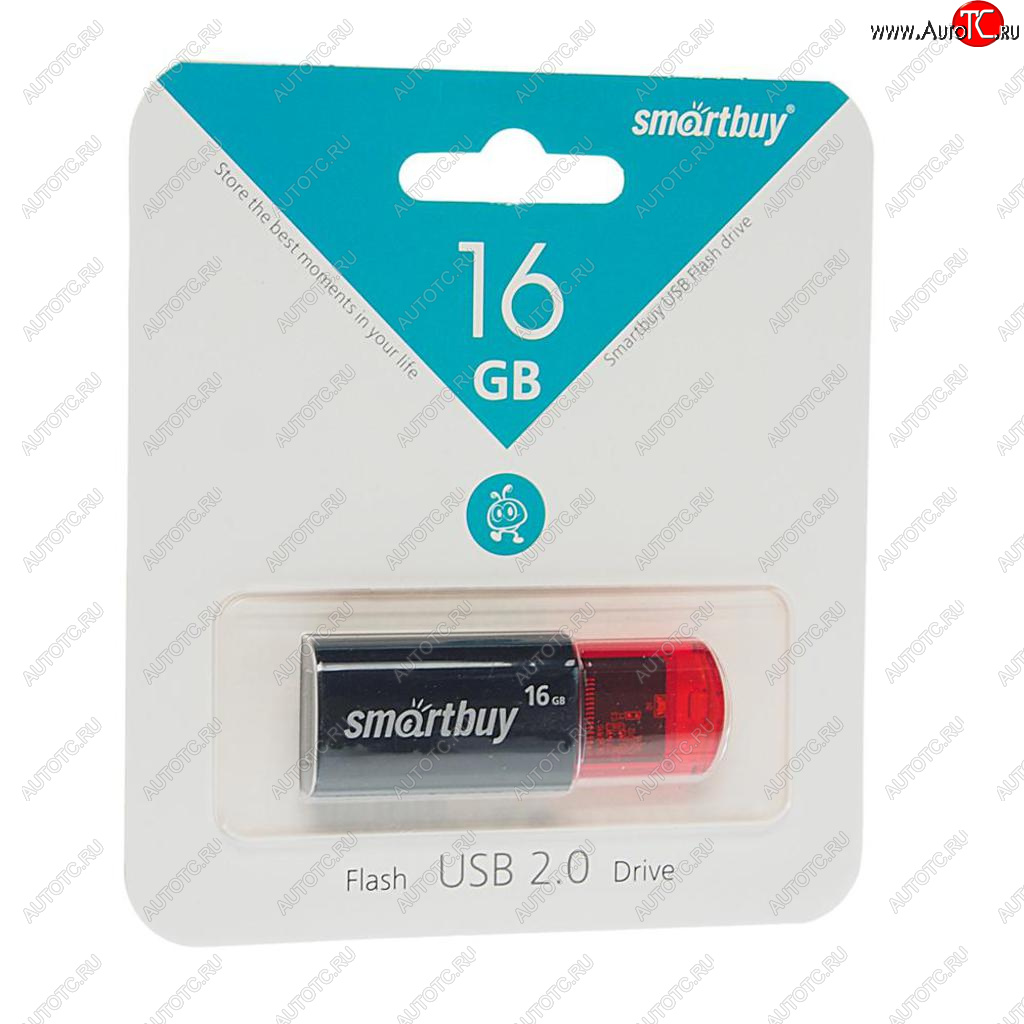 389 р. Карта памяти USB 16GB Click черная SMART BUY SMART BUY sb16gbcl-k  с доставкой в г. Пермь