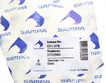 339 р. Шпилька колеса VOLVO переднего (78-14UNFх77) SAMPA SAMPA 031.078  с доставкой в г. Пермь. Увеличить фотографию 3