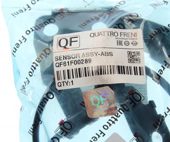 989 р. Датчик АБС HYUNDAI Santa Fe (12-) колеса заднего левого QUATTRO FRENI QUATTRO FRENI qf61f00289  с доставкой в г. Пермь. Увеличить фотографию 2