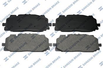 5 349 р. Колодки тормозные передние (4шт.) SANGSIN Audi A4 B8 дорестайлинг, седан (2007-2011)  с доставкой в г. Пермь. Увеличить фотографию 2