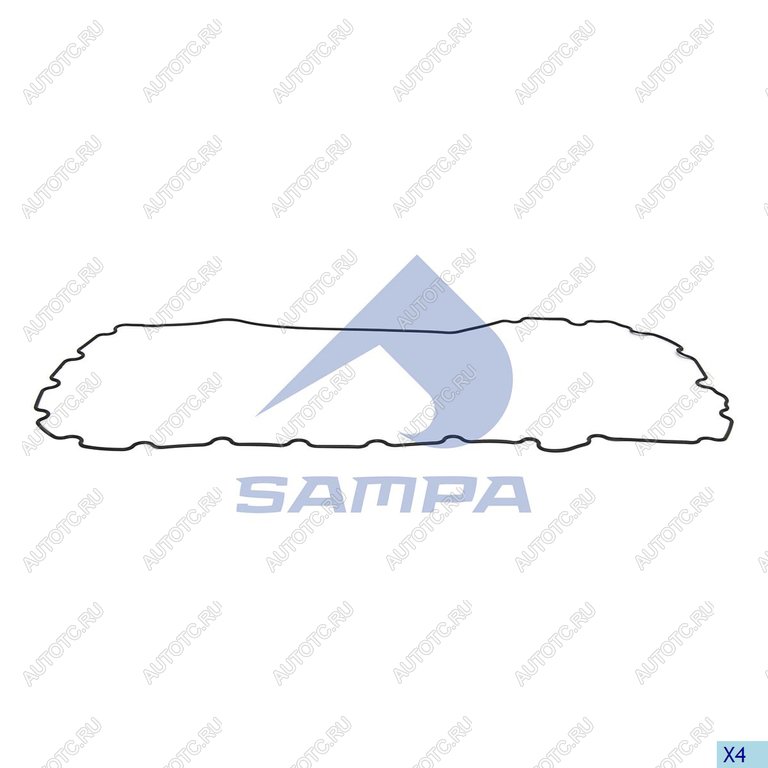 1 129 р. Прокладка VOLVO FH крышки двигателя боковой SAMPA SAMPA 035.361  с доставкой в г. Пермь