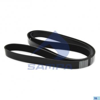 1 749 р. Ремень приводной поликлиновой 9PK2338 КАМАЗ-5490 MERCEDES SAMPA SAMPA 203.395-01  с доставкой в г. Пермь. Увеличить фотографию 1