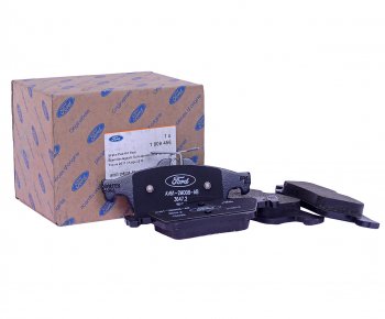 9 549 р. Колодки тормозные FORD Focus (11-) задние (4шт.) OE FORD 1809458  с доставкой в г. Пермь. Увеличить фотографию 1
