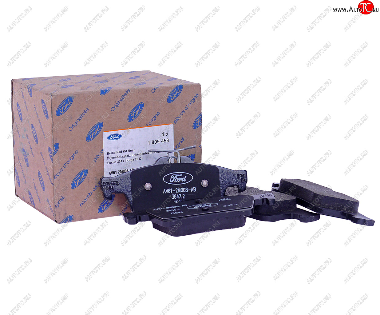9 549 р. Колодки тормозные FORD Focus (11-) задние (4шт.) OE FORD 1809458  с доставкой в г. Пермь