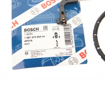 1 299 р. Датчик износа тормозных колодок BMW 7 (E65,E66) задний BOSCH BOSCH 1987473044  с доставкой в г. Пермь. Увеличить фотографию 2