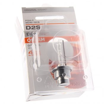 4 599 р. Лампа ксеноновая D2S 35W P32d-2 4100K 85V 3200лм блистер (1шт.) Original OSRAM OSRAM 66240-scb   с доставкой в г. Пермь. Увеличить фотографию 1