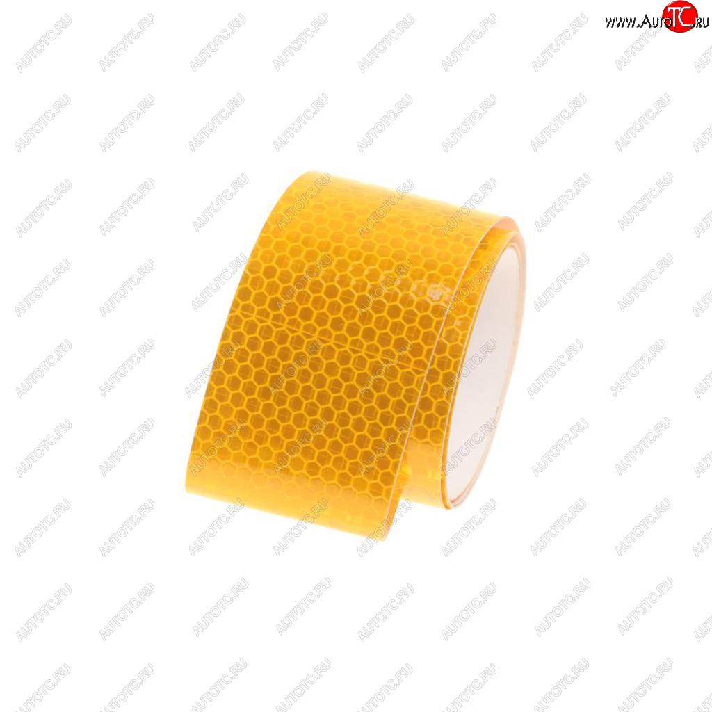 105 р. Лента светоотражающая желтая (1м) микропризма NO NAME 0678650747(45м рулон)  с доставкой в г. Пермь