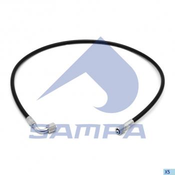 2 199 р. Шланг SCANIA подъема кабины L=1490мм SAMPA SAMPA 043.293  с доставкой в г. Пермь. Увеличить фотографию 1
