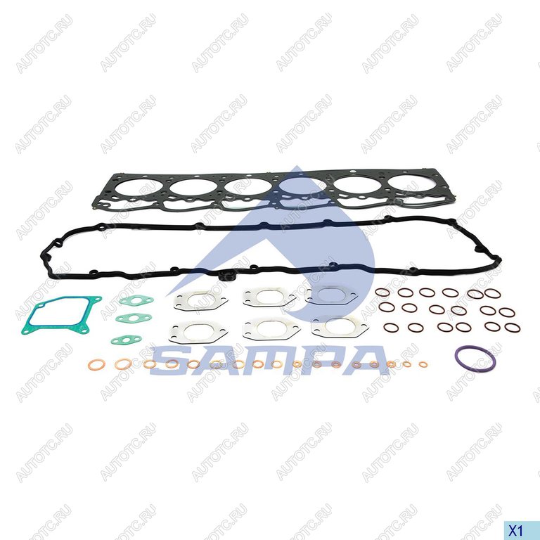 13 999 р. Прокладка головки блока DAF CF85,XF105 дв.MX265,300,340,375 комплект SAMPA SAMPA 050.754  с доставкой в г. Пермь
