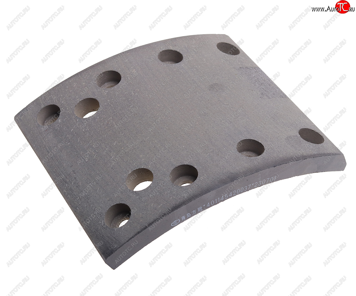 499 р. Накладка тормозной колодки SITRAK HOWO передней (длинная) OE SITRAK wg9100440028  с доставкой в г. Пермь