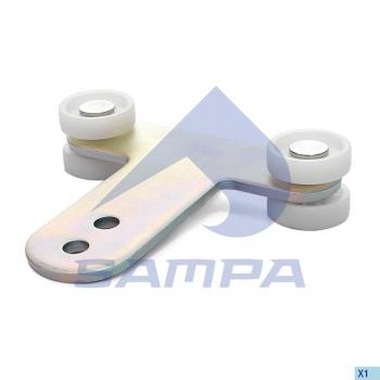 1 099 р. Ролик SCHMITZ сдвижной крыши в сборе с кареткой SAMPA SAMPA 096.4079  с доставкой в г. Пермь. Увеличить фотографию 1
