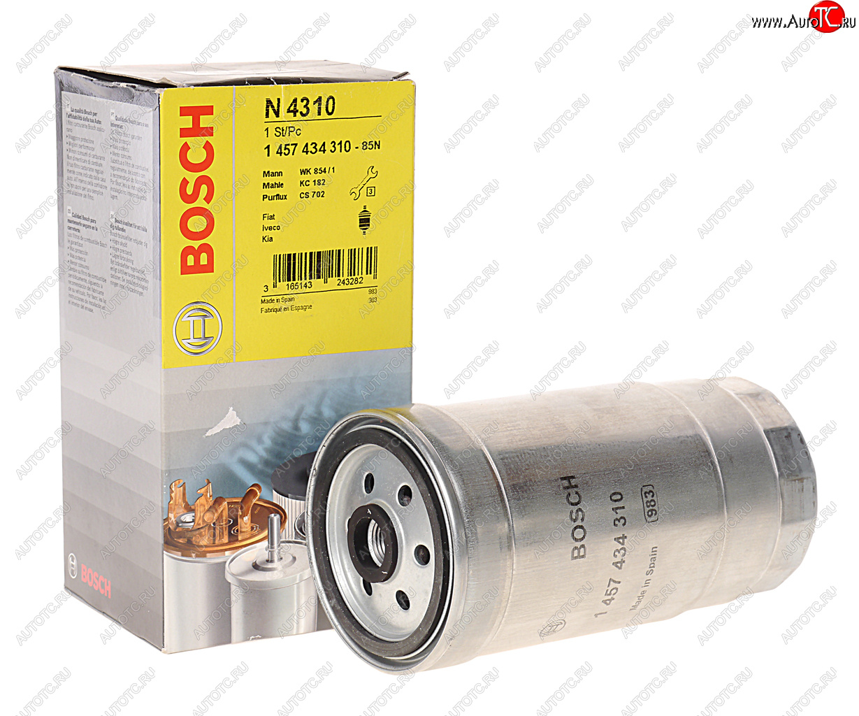 1 159 р. Фильтр топливный УАЗ тонкой очистки (дв.IVECO) BOSCH BOSCH 1457434310  с доставкой в г. Пермь