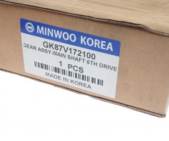 9 349 р. Шестерня КПП HYUNDAI HD120 (KH10) вала вторичного 6-й передачи MINWOO MINWOO gk87v-172100  с доставкой в г. Пермь. Увеличить фотографию 3