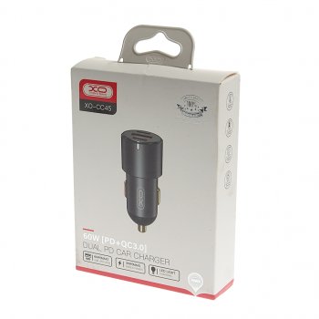 2 299 р. Устройство зарядное в прикуриватель 1USB + 2 Type C 12V черное XO XO cc45 black  с доставкой в г. Пермь. Увеличить фотографию 3