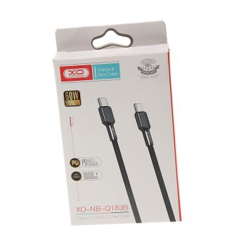 349 р. Кабель USB Type C-USB Type C 1м черный XO XO nb183b black  с доставкой в г. Пермь. Увеличить фотографию 2