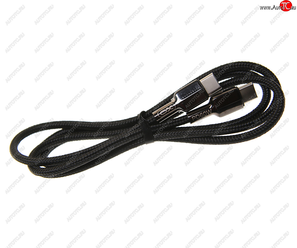 349 р. Кабель USB Type C-USB Type C 1м черный XO XO nb183b black  с доставкой в г. Пермь