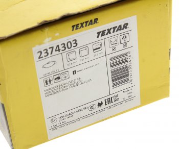 4 949 р. Колодки тормозные передние (4шт.) TEXTAR Mercedes-Benz E-Class W211 дорестайлинг седан (2002-2006)  с доставкой в г. Пермь. Увеличить фотографию 4