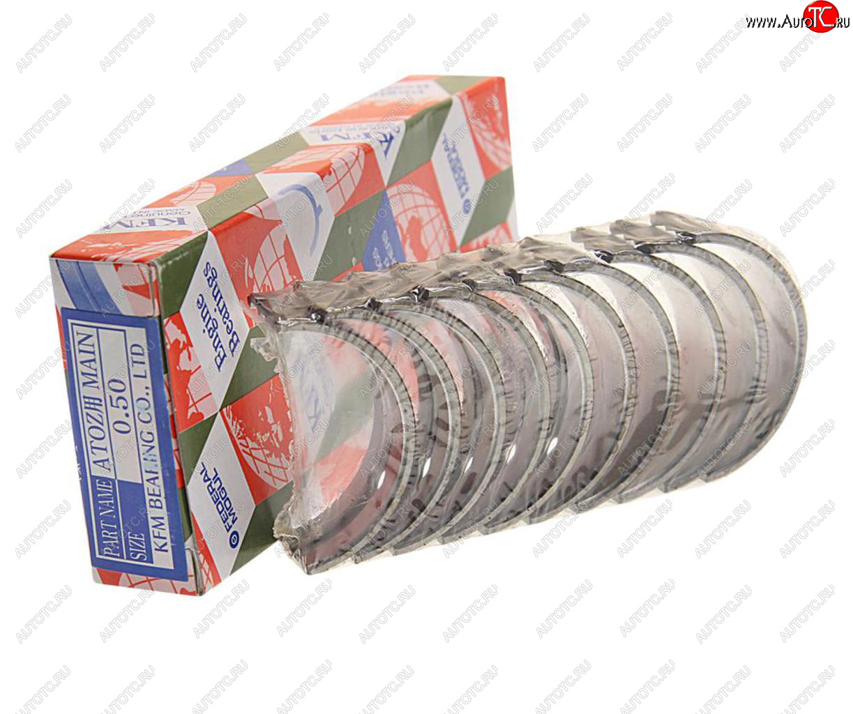 1 249 р. Вкладыши HYUNDAI Atos (01-),Getz (02-) (1.1) коренные d+0.50 комплект (10шт.) KFM KFM 21020-02592  с доставкой в г. Пермь