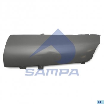 3 799 р. Панель VOLVO FH кабины угловая правая SAMPA SAMPA 18300028  с доставкой в г. Пермь. Увеличить фотографию 1
