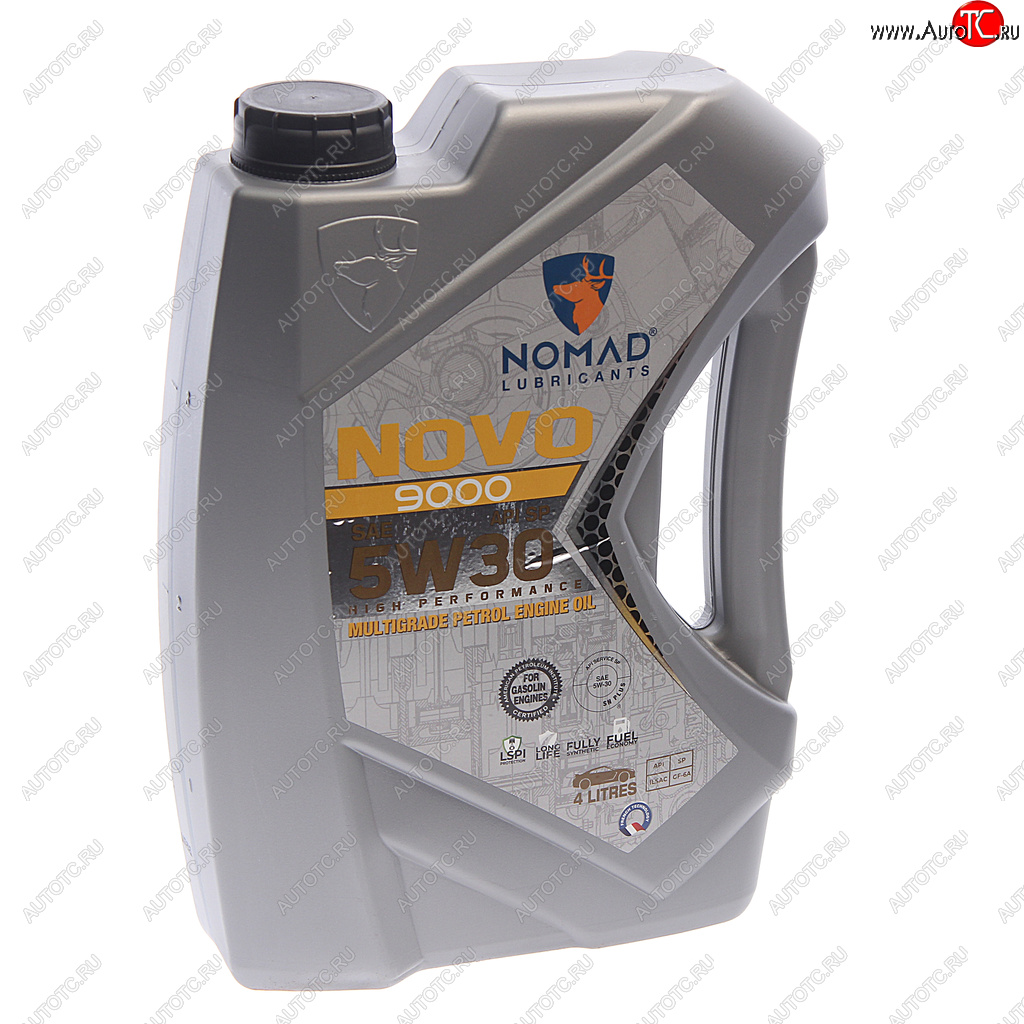 3 989 р. Масло моторное NOVO 9000 SP 5W30 синт.4л NOMAD NOMAD 6297000874661  с доставкой в г. Пермь