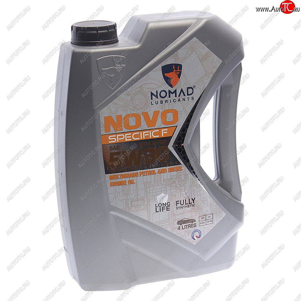 5 199 р. Масло моторное NOVO Specific F A5B5 5W30 синт.4л NOMAD NOMAD 6290360901725  с доставкой в г. Пермь