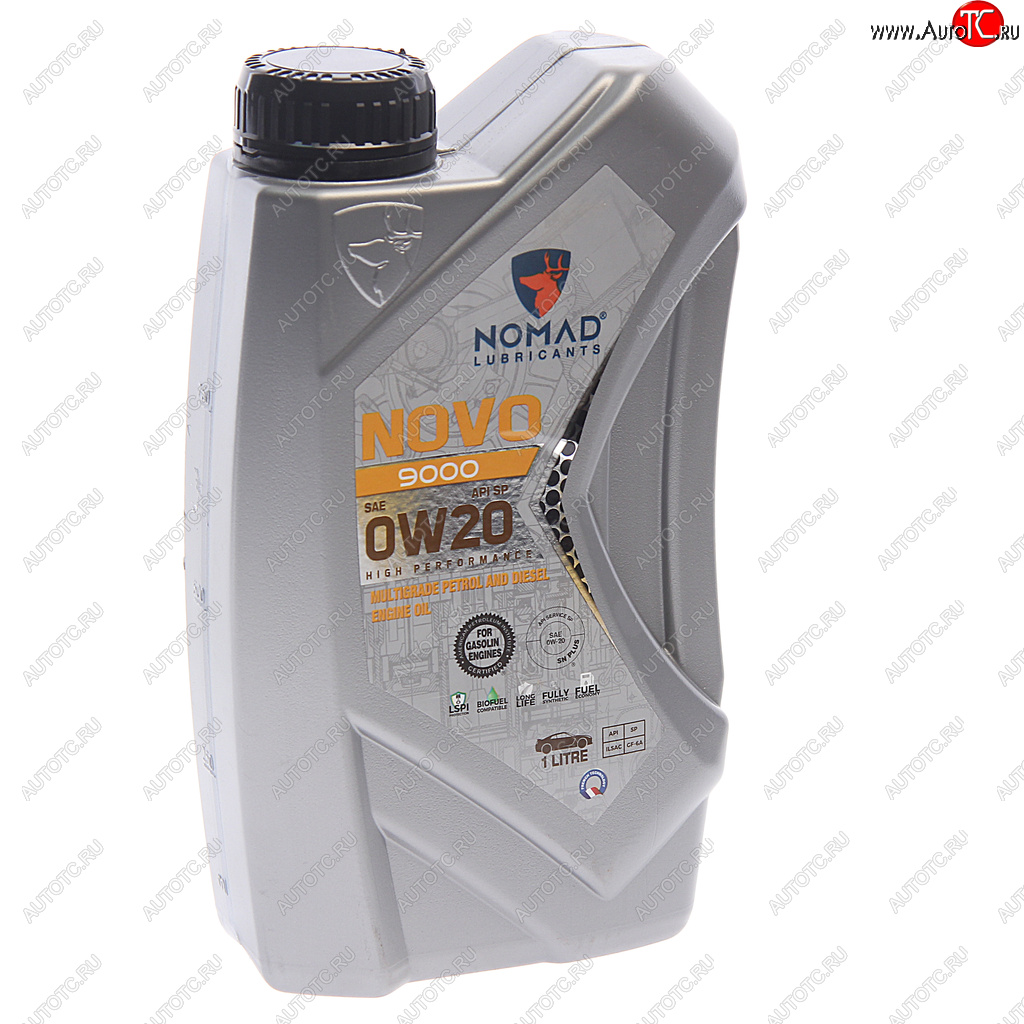 1 069 р. Масло моторное NOVO 9000 SP 0W20 синт.1л NOMAD NOMAD 6297001279311  с доставкой в г. Пермь