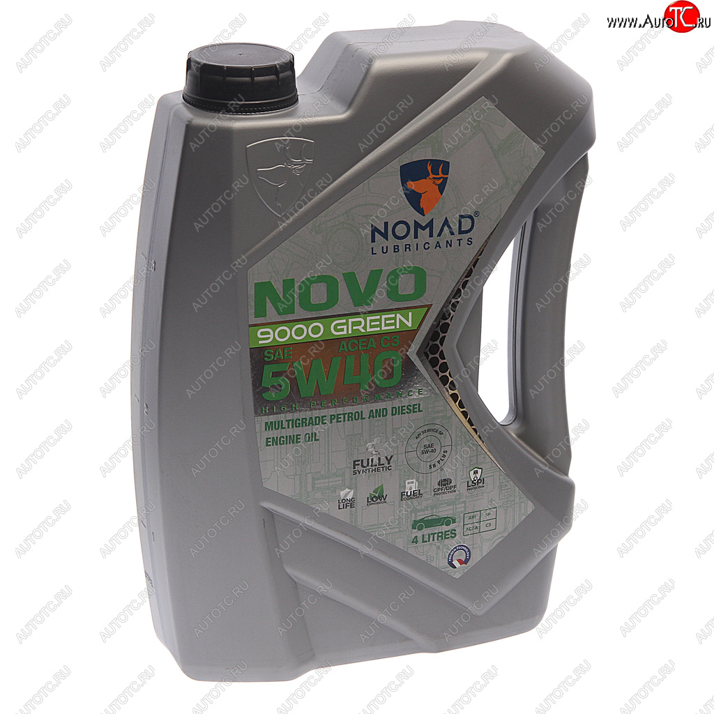 3 999 р. Масло моторное NOVO 9000 GREEN C3 5W40 синт.4л NOMAD NOMAD 6290360901046  с доставкой в г. Пермь