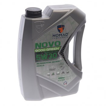 3 989 р. Масло моторное NOVO 9000 GREEN C2C3 5W30 синт.4л NOMAD NOMAD 6297000873596  с доставкой в г. Пермь. Увеличить фотографию 1