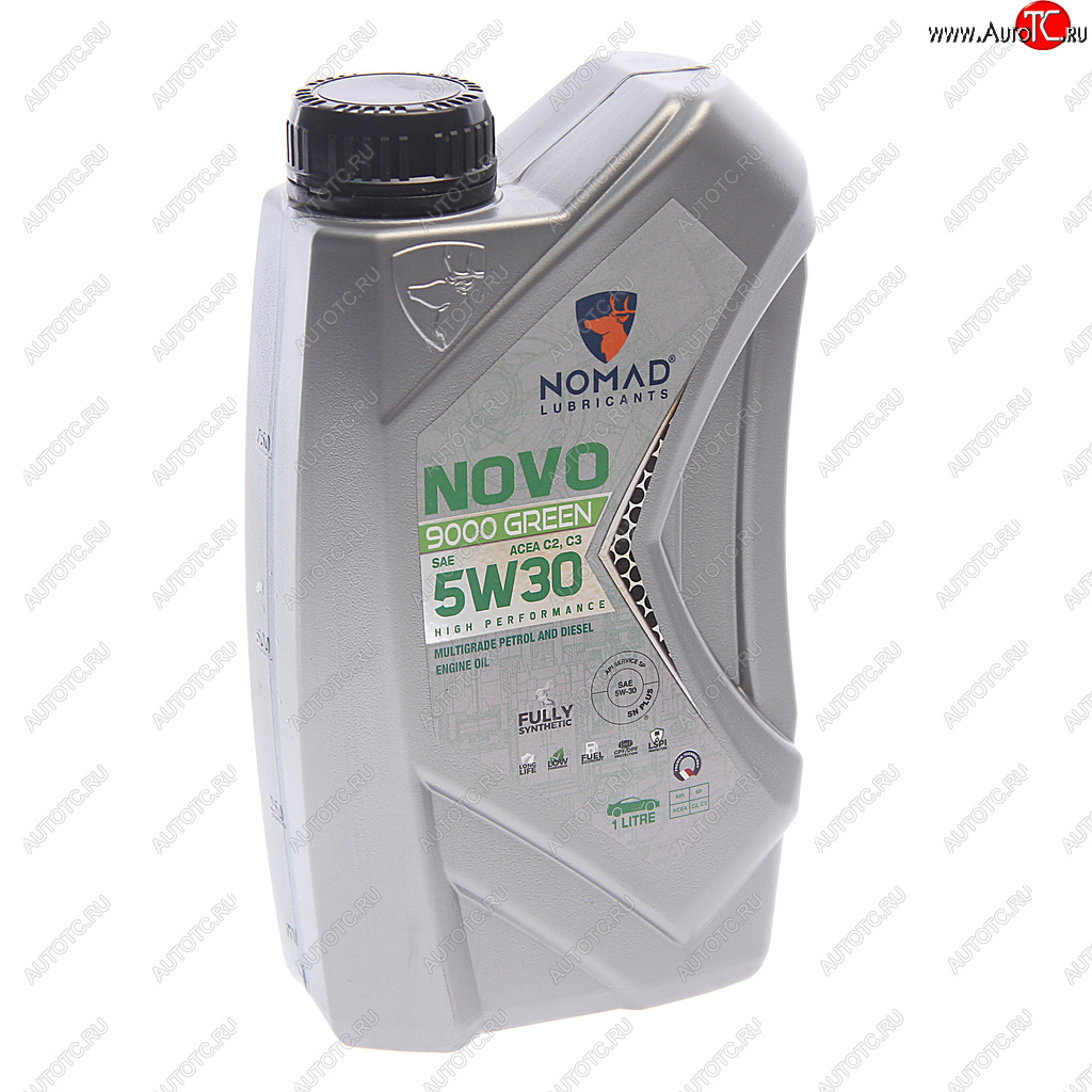 1 079 р. Масло моторное NOVO 9000 GREEN C2C3 5W30 синт.1л NOMAD NOMAD 6297000873589  с доставкой в г. Пермь