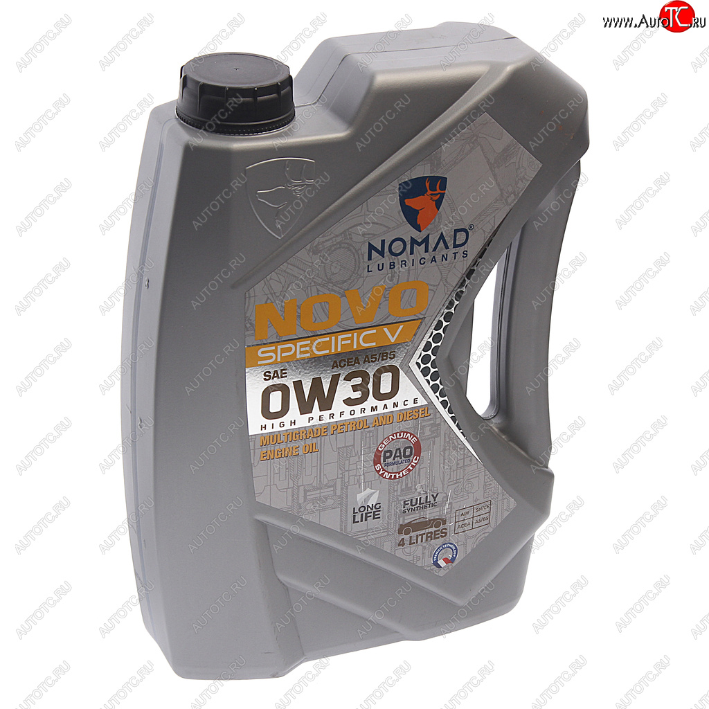 5 349 р. Масло моторное NOVO Specific V A5B5 0W30 синт.4л NOMAD NOMAD 6290360905839  с доставкой в г. Пермь