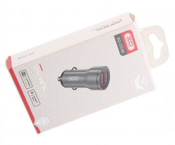 399 р. Устройство зарядное в прикуриватель 2USB 12V серое XO XO cc48 grey  с доставкой в г. Пермь. Увеличить фотографию 3