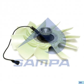 41 999 р. Вентилятор VOLVO FM9,12,13 охлаждения радиатора с муфтой SAMPA SAMPA 033.228-01  с доставкой в г. Пермь. Увеличить фотографию 1
